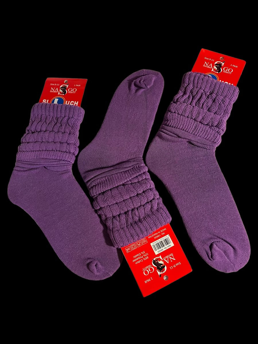 Slouch Socks (Purple)