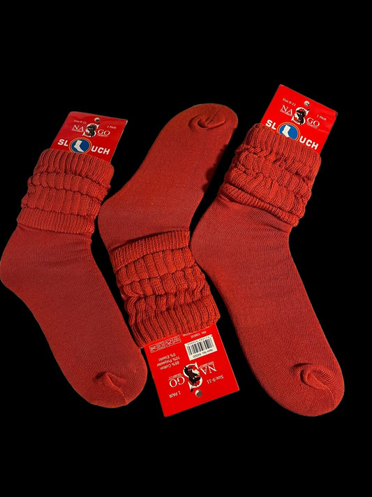 Slouch Socks (Red)