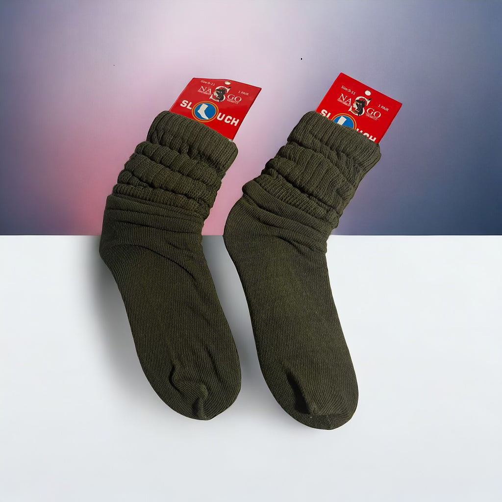 Slouch Socks (Army Green)