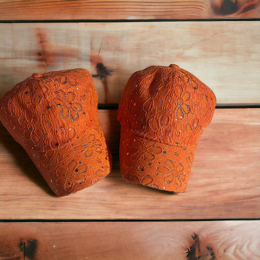 Mesh Baseball Cap (Orange)