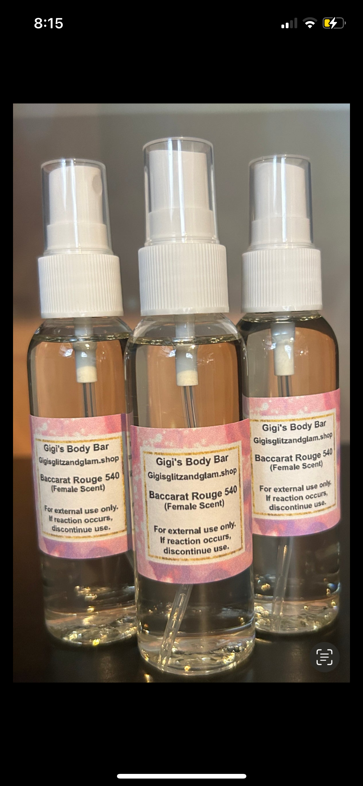 Body Oil Spray 2oz