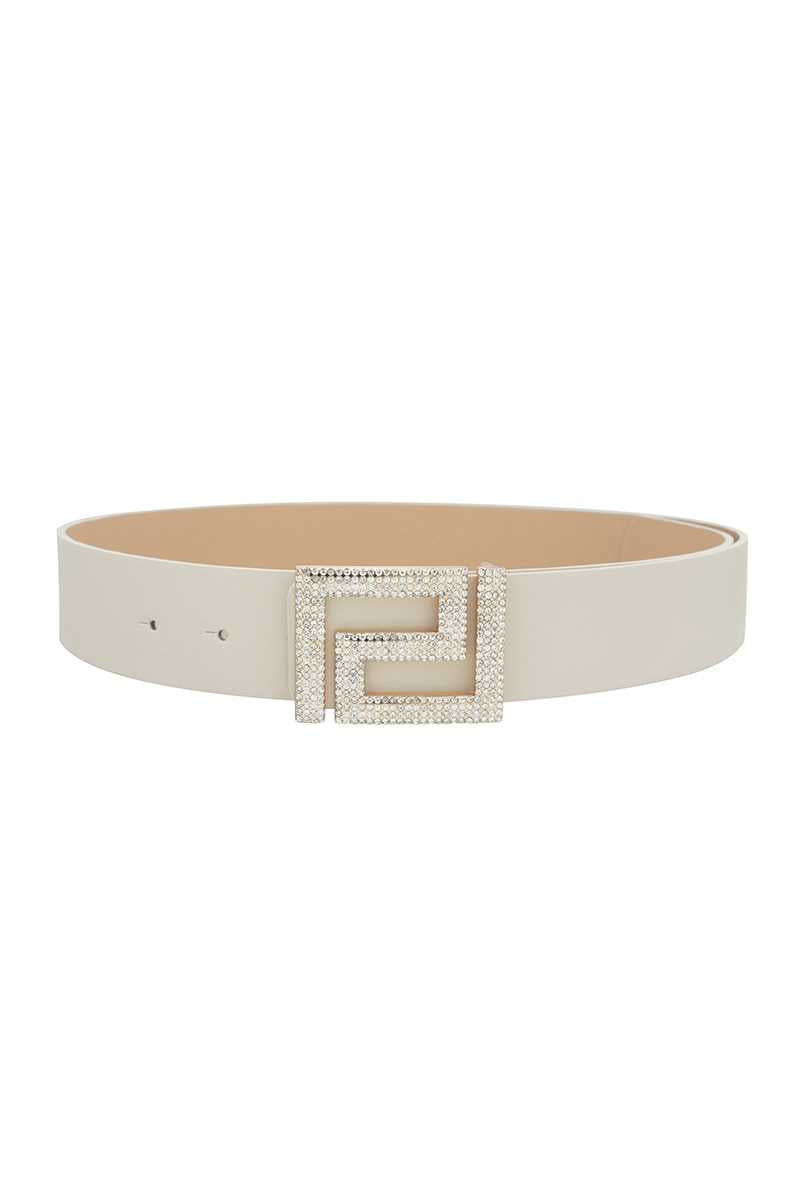 Rhinestone Pave Geo Shape Belt