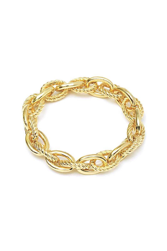 Fashion Metal Double Link Bracelet