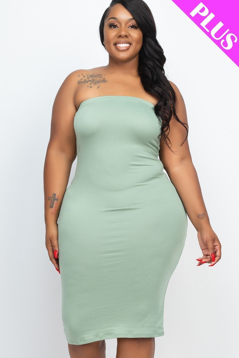 Plus Tube Bodycon Dress