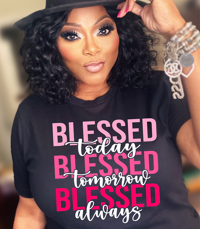 Color Blessed Blessed Blessed T-shirt