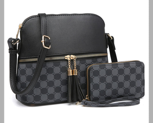 Monogram crossbody handbag